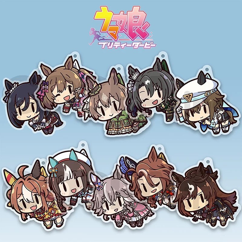 Móc khóa Umamusume Pretty Derby Eishin Flash mica acrylic trang trí balo túi xách phụ kiện anime xin