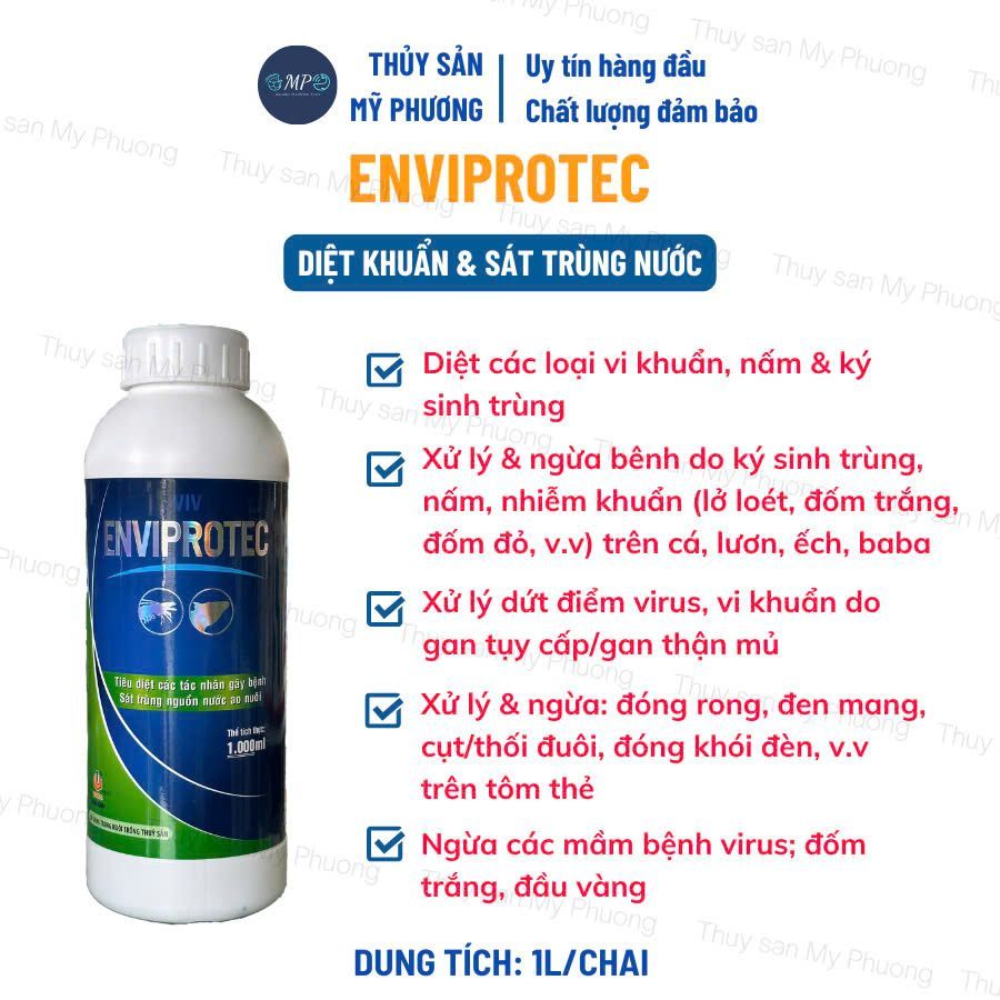 Thuôc BKC Diệt Khuẩn Ao Tôm - ENVIPROTEC  - DIỆT KHUẨN - Xử Lý Tôm Bị Đóng Khói Đèn Đóng Rong