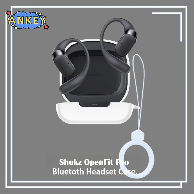 for Shokz OpenFit Pro Silicone Cases With Hook Protective Shockproof Wireless Earphone Cover carryin