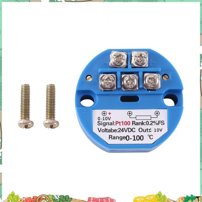 PT100 Loại sang 0-10V 0-100 độ RTD Đầu vào 0-10 một đầu ra DC24V Bộ phát nhiệt độ chịu nhiệt