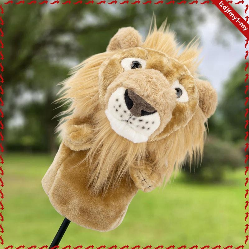 Leipupa Lion Sang Trọng Golf Headcover Đa Năng Gỗ Câu Lạc Bộ Tay Bảo Vệ Dễ Thương Mới Lạ Golf Bảo Vệ