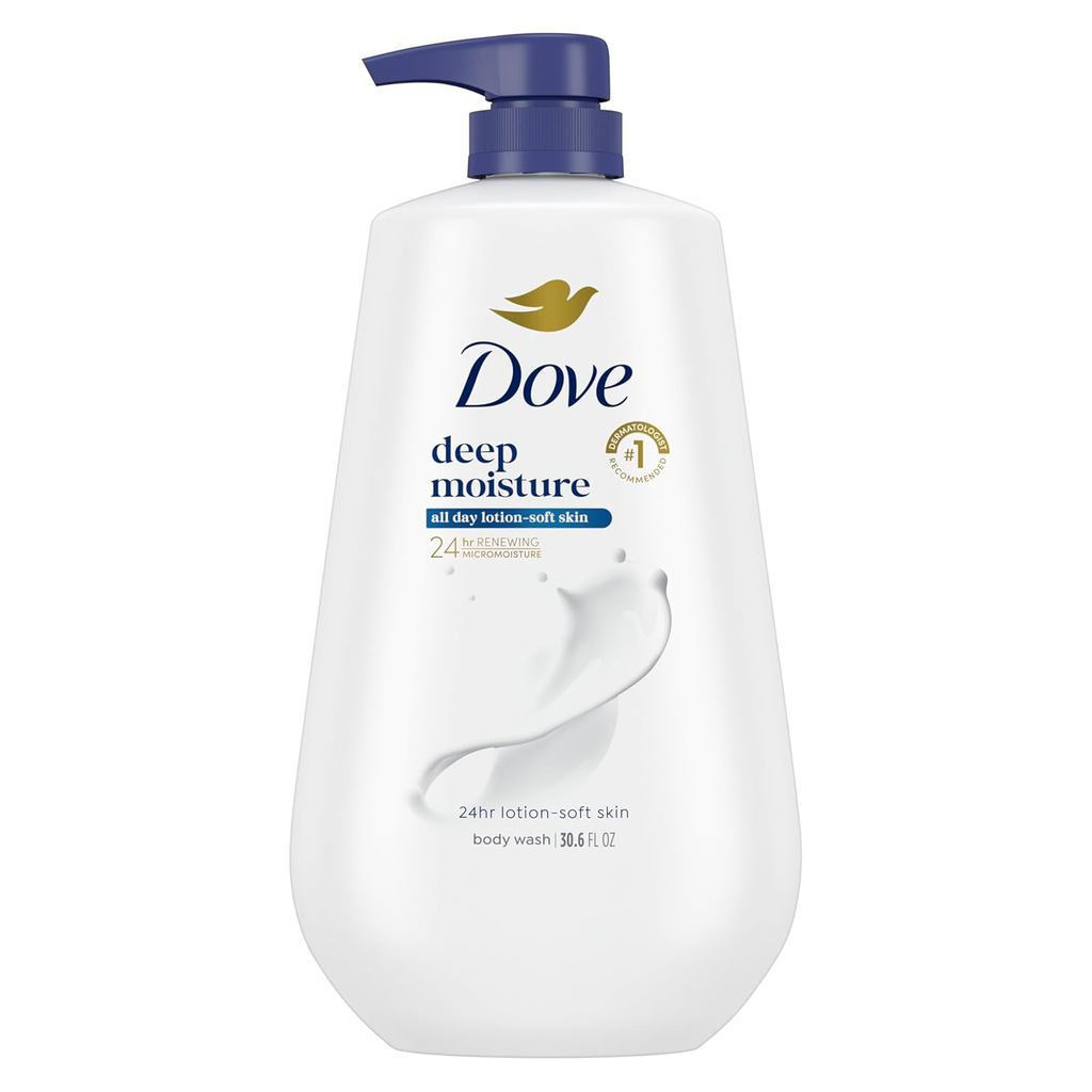 Gel de Ducha Dove Hidratación Profunda para una Suave como una Loción durante 24 Horas, Limpiador Hi