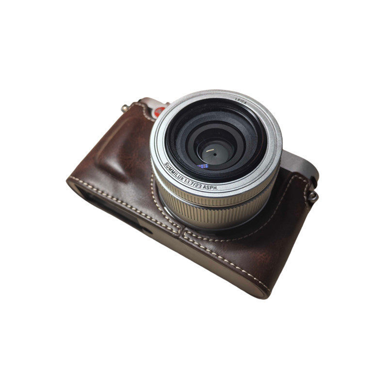 Thích hợp cho vỏ da máy ảnh leica XV / Typ107 leica X (Typ113) Đế máy ảnh Nửa bộ Retro Case
