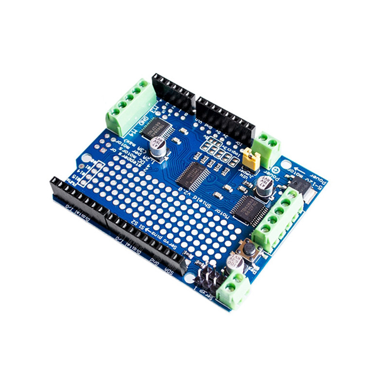 Chính Thức IIC I2C TB6612 Mosfet Stepper Motor PCA9685 PWM Servo Driver Shield V2 Cho Arduino Robot 