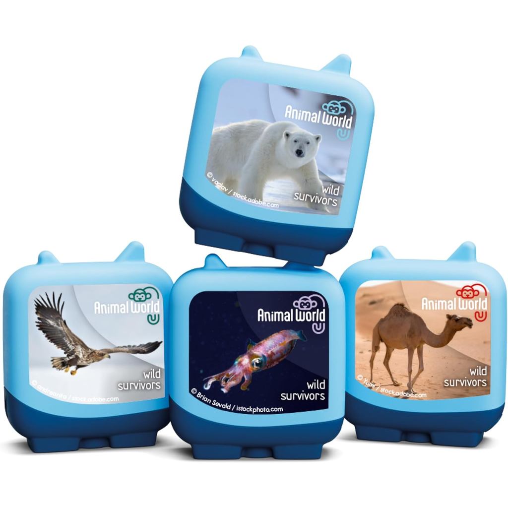 Tonies Animal World: Wild Survivors Clever Set - 4 Gói
