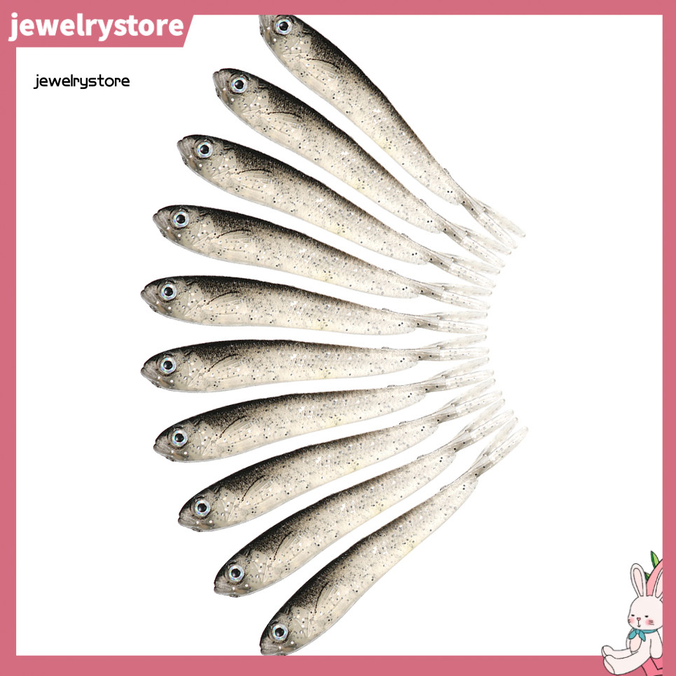 JET 10 Cái Mồi Câu Cá Silicon Mồi 3D Mắt Cá Chép Mồi Nhân Tạo Mềm Cá Giải Quyết