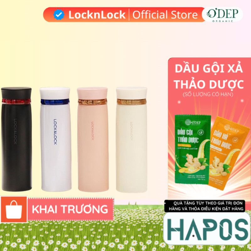 Bình giữ nhiệt LocknLock 450ml Feather Light LHC4131 - Hàng Chính Hãng   LOCKNLOCK - HAPOS HEL