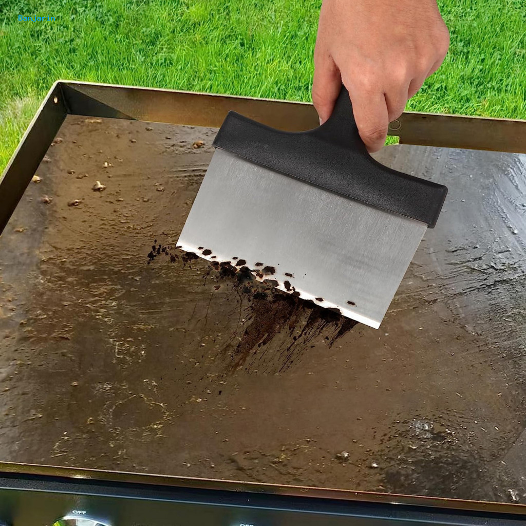 COD| Xẻng cho Bbq Grill Grill Scraper có tay cầm Thép không gỉ Bbq Grill Scraper có tay cầm – Xẻng l