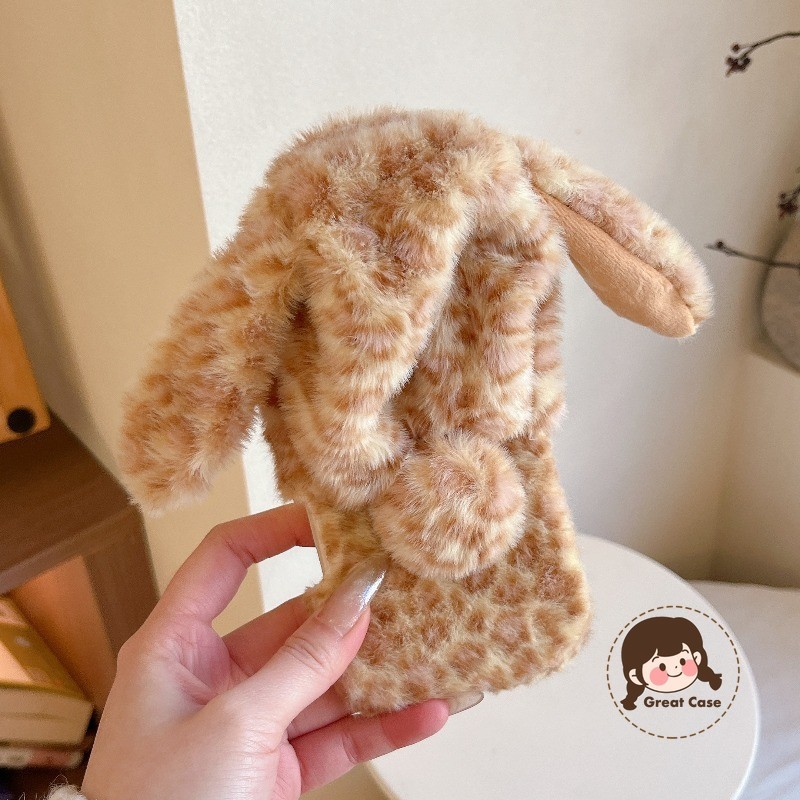 Ốp Điện Thoại Thỏ In Hình Da Báo Sang Trọng Dễ Thương Cho Samsung Galaxy A26 A25 A24 A23 A22S A56 M5