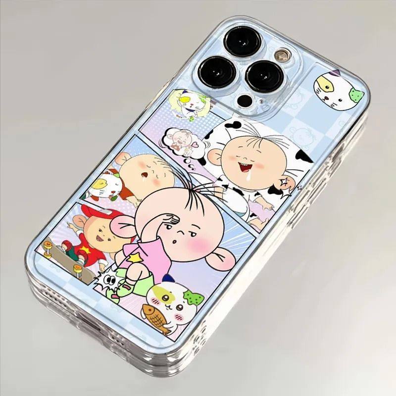 Hình ảnh tai lớn Thích hợp cho vỏ điện thoại Apple 17E iPhone15 / 14 / 13pro Bao gồm tất cả 12mini D