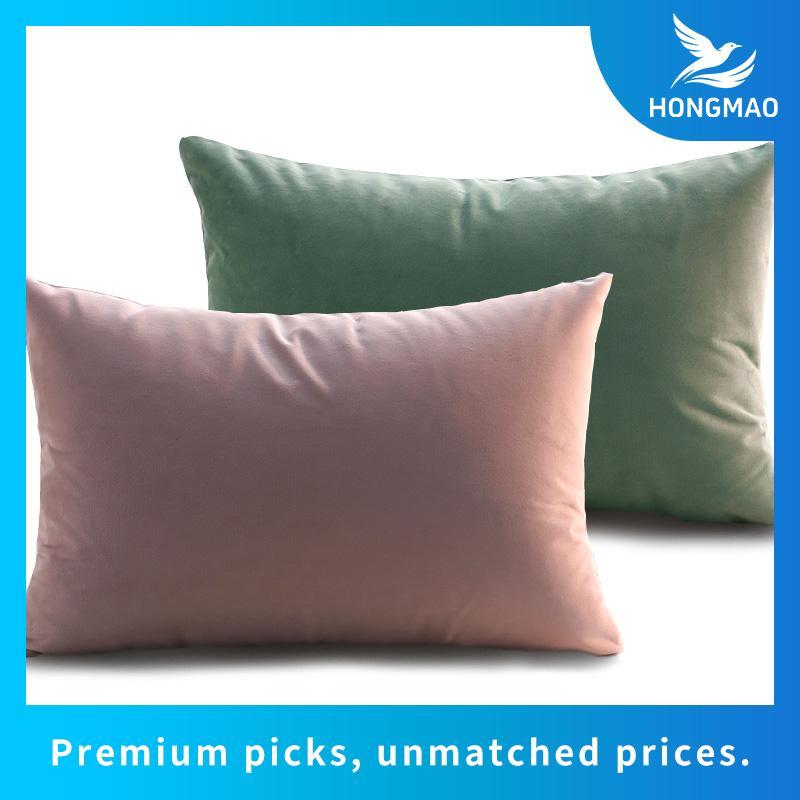 30x45 40X60 50x70 Vỏ Gối Đơn Giản Nhung Hình Chữ Nhật Vỏ Gối Morandi Màu Đệm Phòng Khách Sofa Tựa Lư