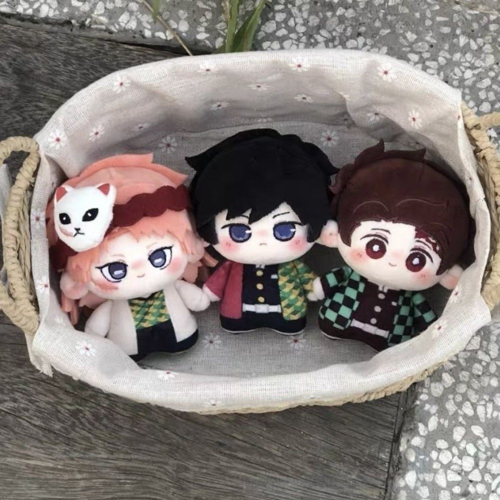 Demon Slayer Iguro Obanai 10cm Nunu Body Cotton Doll - Anime Móc Khóa Túi Charm - Mềm Nhồi Bông Sang