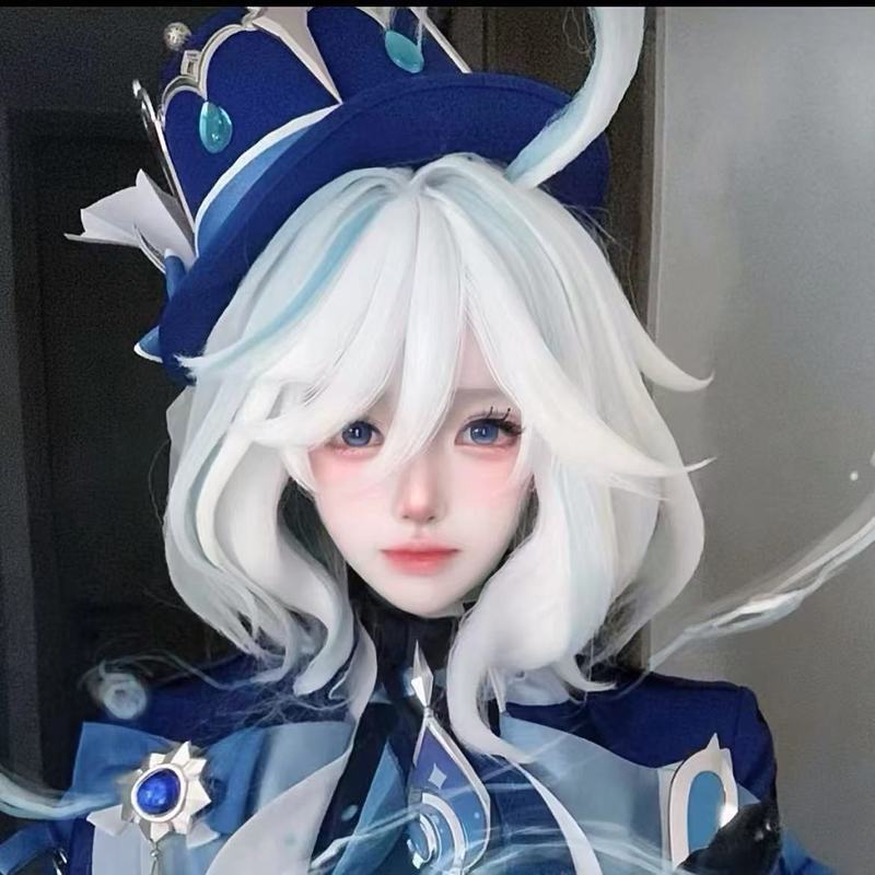 Tóc giả cosplay Furina - Thần Nước từ Genshin Impact