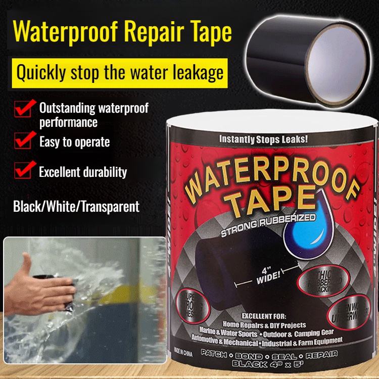 【Instant Leak Repair】High Adhesion Waterproof Tape For Roof/Pipe/Plumbing Leakage, Quick Fix Solutio