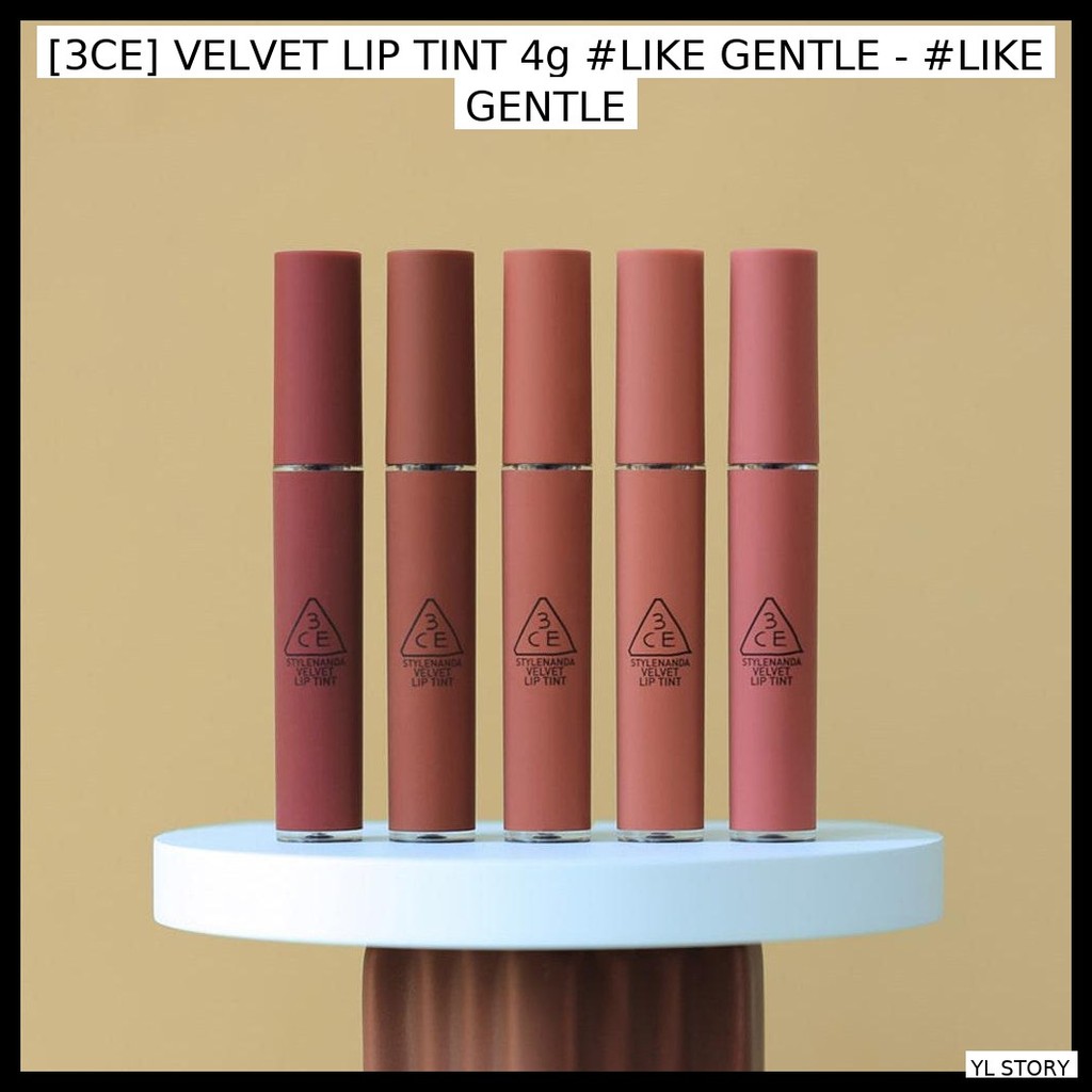 [3CE] VELVET LIP TINT 4g #LIKE GENTLE - #LIKE GENTLE / Velvety, Hydrating của YL STORY