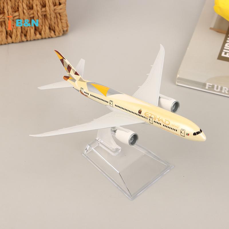 XeR 16cm Boeing Etihad 787 Hợp Kim Máy Bay Máy Bay Mô Hình Đồ Chơi Diecast Máy Bay Mô Hình Cho Bộ Sư