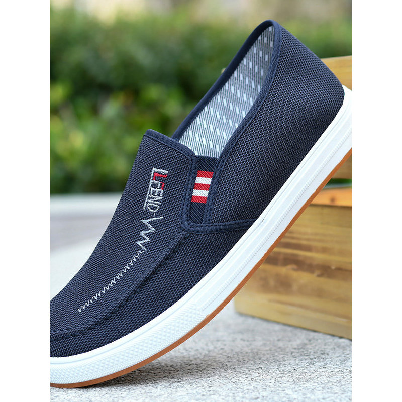 Giày Nam Thấp Mới Thường Ngày Giúp Bò Tendon Đế Giày Vải Giày Nam Boss Nam Vải Giày Mùa Thu