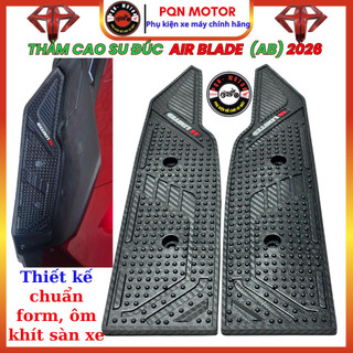 Thảm Cao Su Lót Chân Honda Air Blade AB 2020-2022, AB 2026, AB 2023-2025,125/150/160i Cao Su Đúc Dày