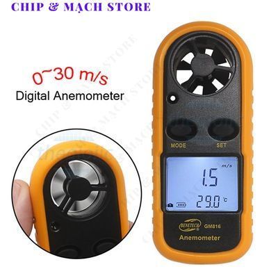 GM816 Máy Đo Tốc Độ Gió Chip & Mạch Store