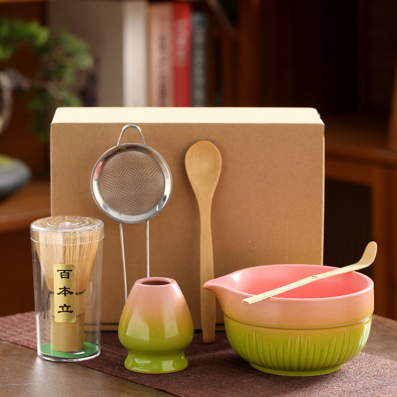 Matcha Bộ 4 Món Bát Matcha Có Vòi Trà Đánh Giá Đứng Matcha Bàn Chải chawan chawan chasen Phong Cách 