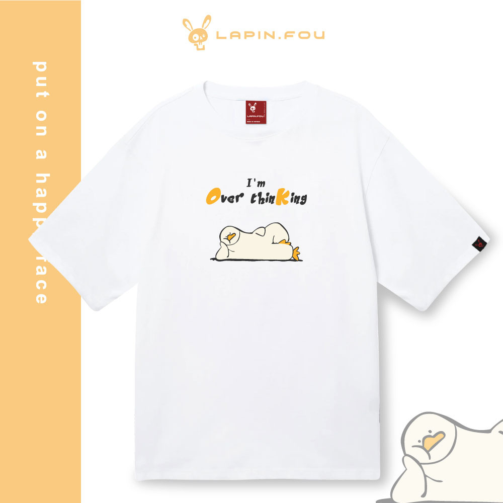 [HOT] Áo Thun Unisex Nam Nữ Local Brand - Lapin.Fou Over Thinking