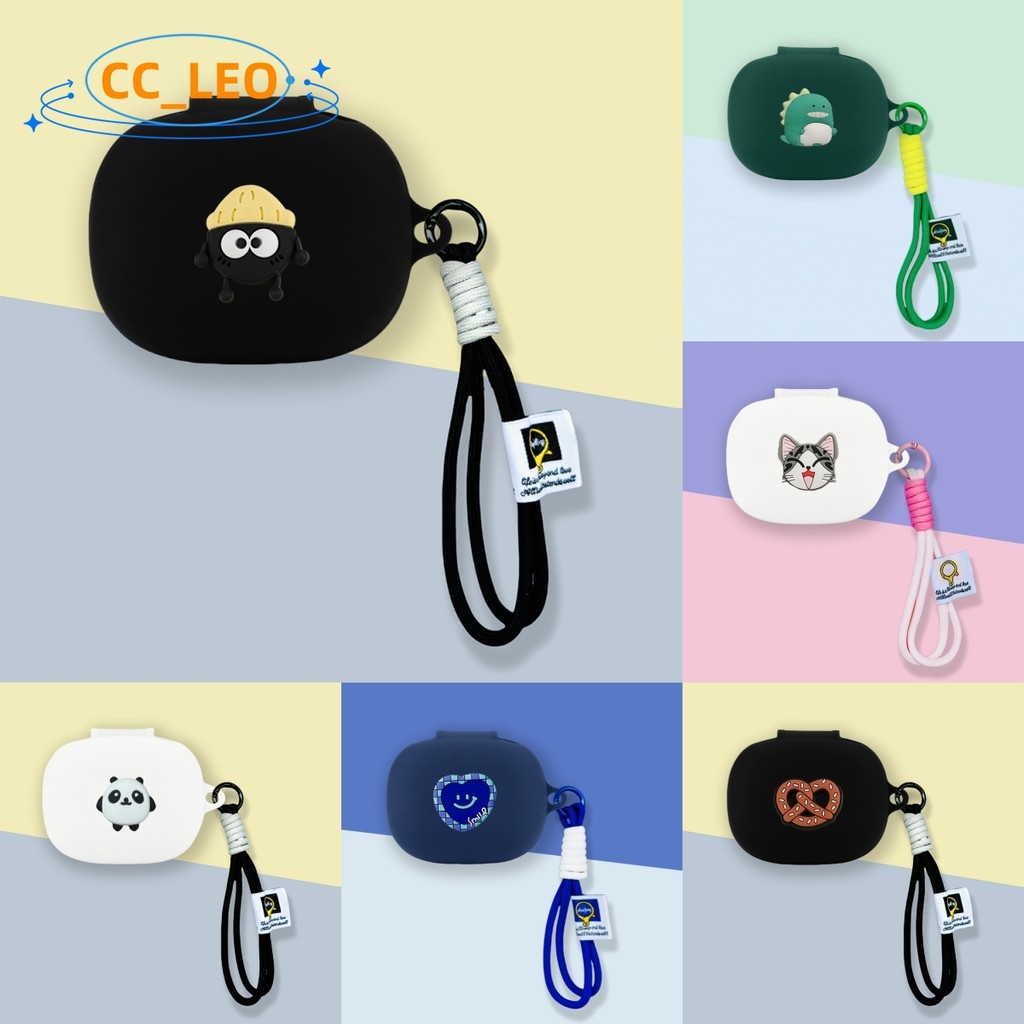 for Cleer ARC 4 Case Cute Cat Lanyard Cartoon Piggy Silicone Soft Case Suitable for Cleer ARC 4 Plus