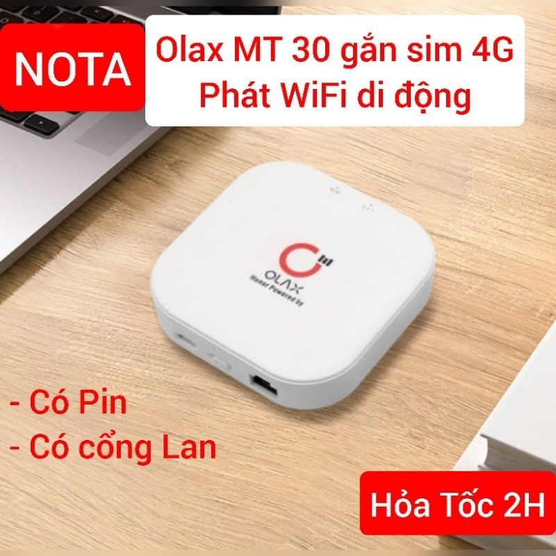 Bộ Phát Wifi Olax MT30 gắn Sim 4G có PIN TABWD OLax MF980L MT10 Cục phát wifi mini cầm tay tiện lợi 