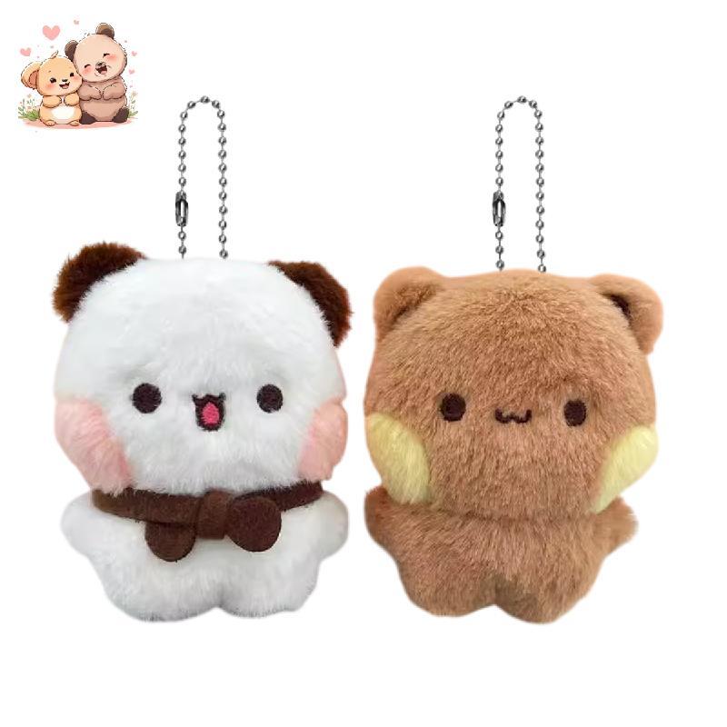 2 Chiếc Bubu Dudu Gấu Từ Thú Nhồi Bông Dây Xích Trang Trí Hoạt Hình Dễ Thương Hình Móc Khóa Trang Tr