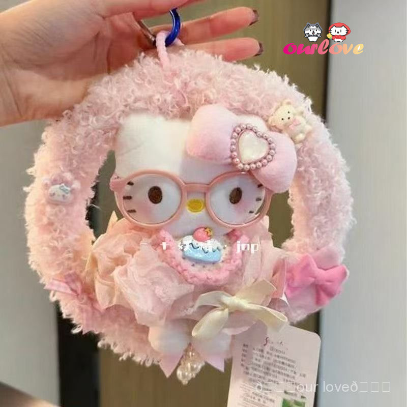 2026 Phong Cách Mới Hoạt Hình Hello Kitty Vòng Hoa Mặt Dây Chuyền Năm Ngựa Bầu Không Khí Giới Hạn Ch