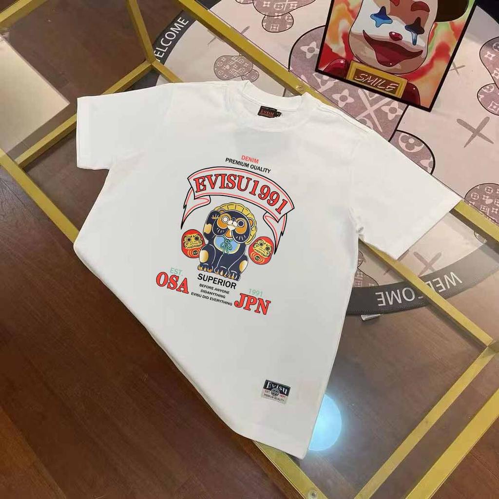 EVISU Áo Thun Ngắn Tay Nam Nữ - Phong Cách Mới Đầu Xuân 2026