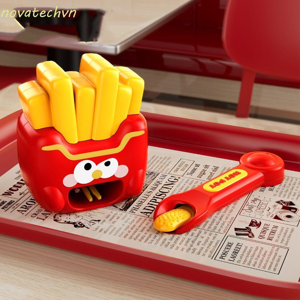 NOVA Hamburg Pudding Set Đồ chơi cho ăn, Vai trò cho ăn thực phẩm Chơi đồ chơi khoai tây chiên kiểu 