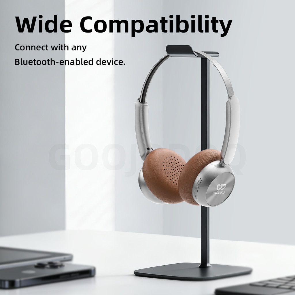 Tai nghe Bluetooth không dây Goojodoq có thiết kế headband điều chỉnh được và chụp tai thoáng khí | BigBuy360 - bigbuy360.vn
