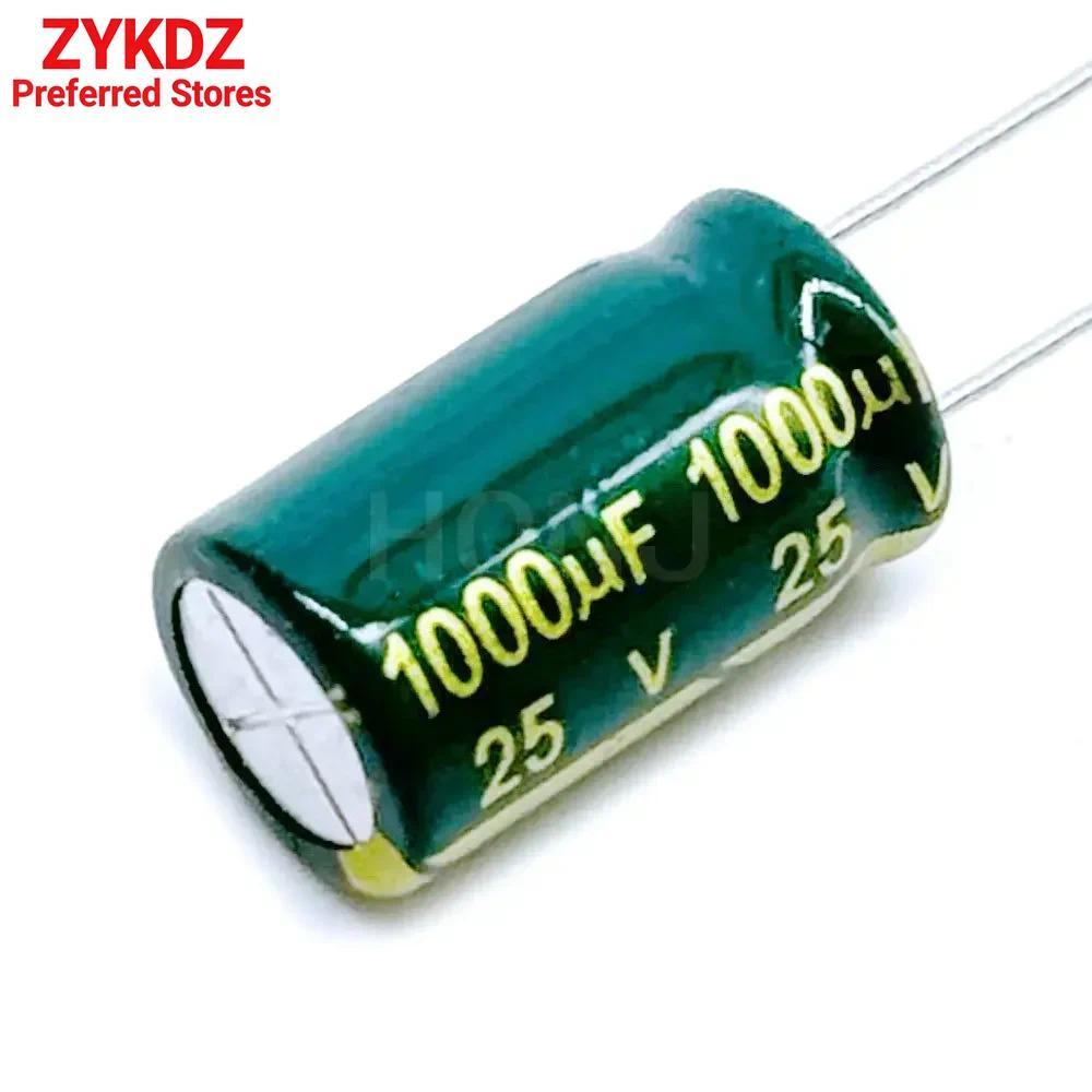 10 CÁI-30 CÁI 25V 1000UF Thấp ESR / Trở kháng tụ điện nhôm tần số cao 1000UF25V 25v1000uf 20% 10x17m