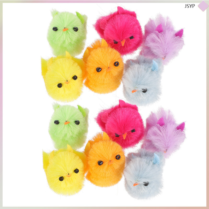 16 Chiếc Đồ Trang Trí Gà Con Phục Sinh Đồ Chơi Gà Thực Tế Mini Phục Sinh Hình Gà Cho Đồ Dùng Dự Tiệc