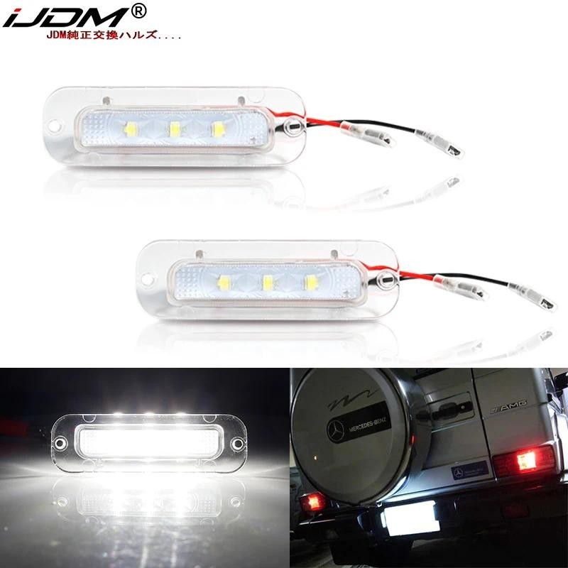 Xe Xenon Trắng Đèn LED Biển Số Cho 1990-2012 Mercedes-Benz W463 G500 G550 G55 AMG Biển Số Đèn, Canbu