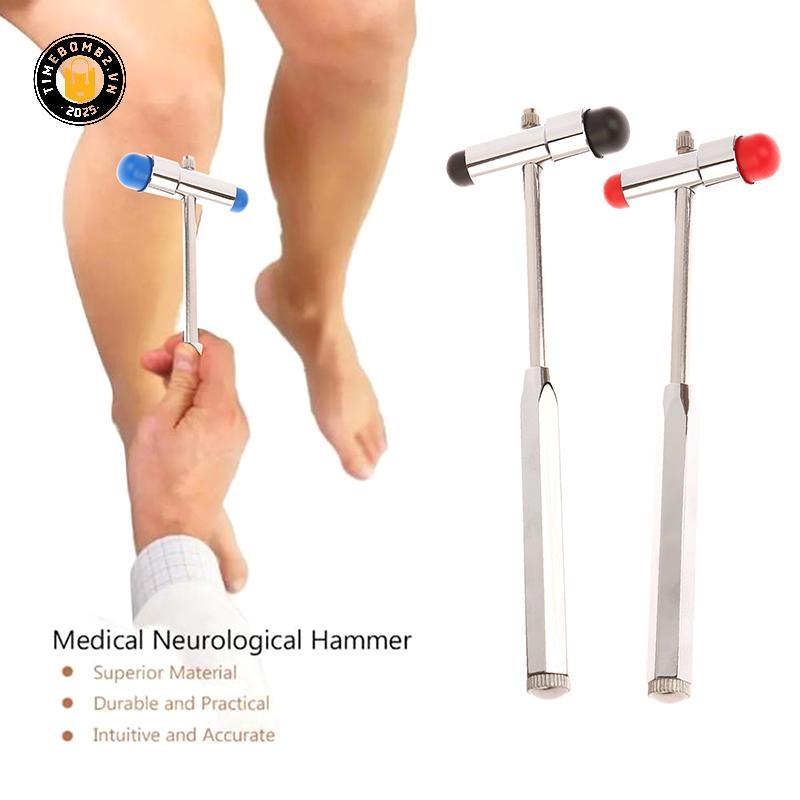 {TB & Bag} 1 Chiếc Máy Mát Xa Thần Kinh Hai Đầu Búa Đa Năng Bộ gõ Chẩn Đoán Phản xạ Bộ gõ Búa Phản x
