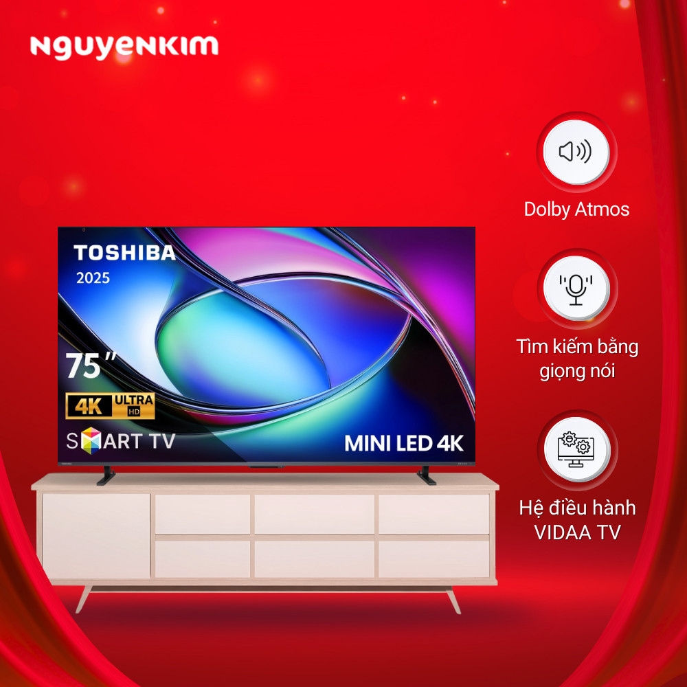 Smart Tivi Mini LED Toshiba 4K 75 inch 75Z670RP