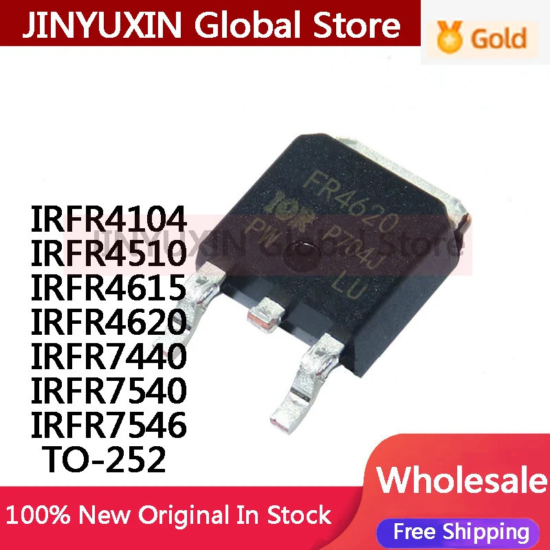 5 Chiếc IRFR4104 IRFR4510 IRFR4615 IRFR4620 IRFR7440 IRFR7540 IRFR7546 FR4104 FR4510 FR4615 FR4620 F