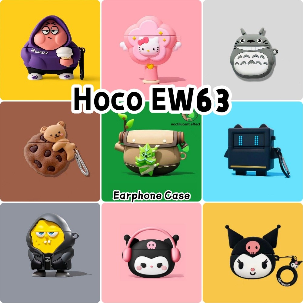 【Hot sale】Cho Hoco EW63 ốp tai ng Case Kiểu dáng dễ thương Vỏ Bảo Vệ Hộp Sạc Tai Nghe NO.6