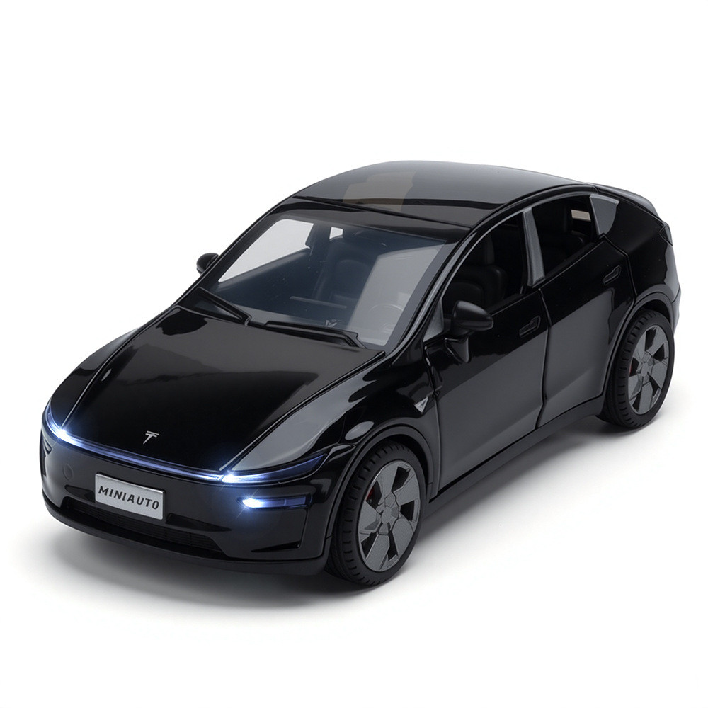 1: 32 Tesla Mode Y Mô Phỏng Hợp Kim Năng Lượng Mới Đồ Chơi Âm Thanh Ô Tô Đồ Chơi