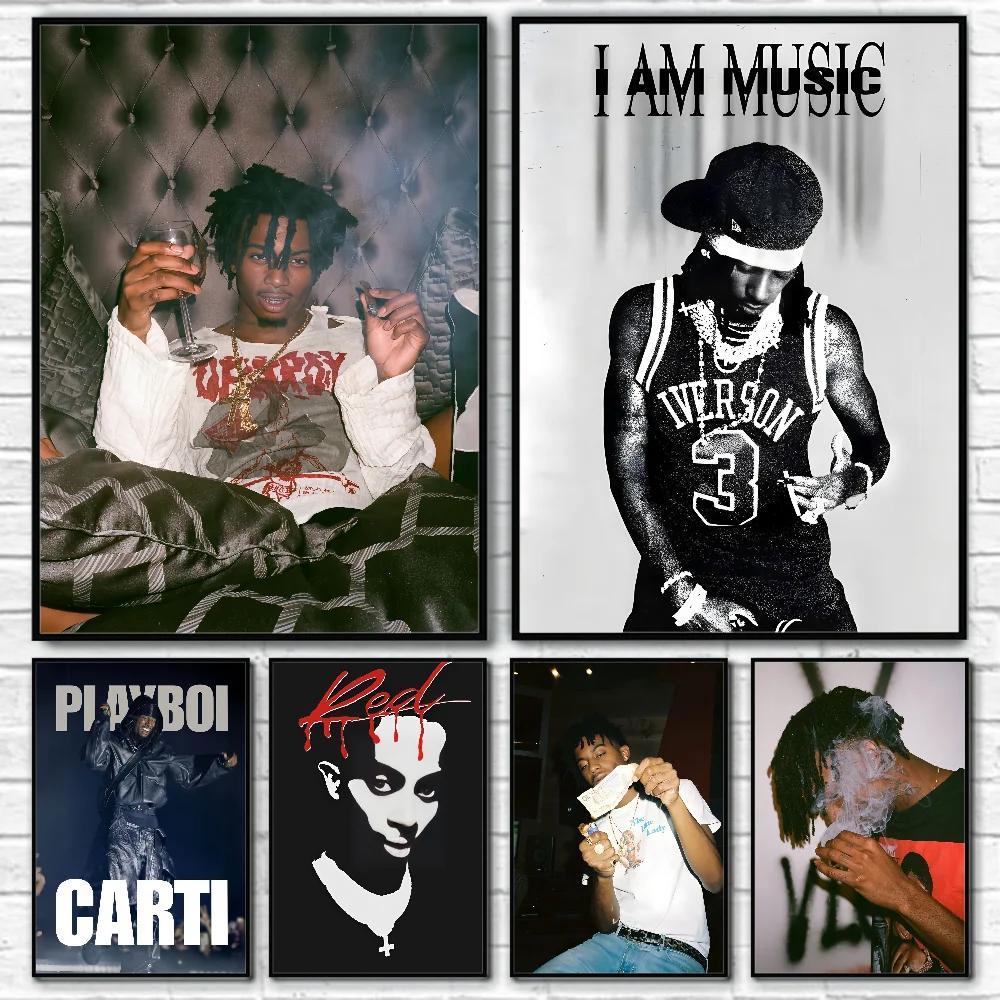 Rapper Playboi Carti Opium Poster Nghệ Thuật Treo Tường In Hình Cho Phòng Khách Phòng Ngủ Thanh Parl