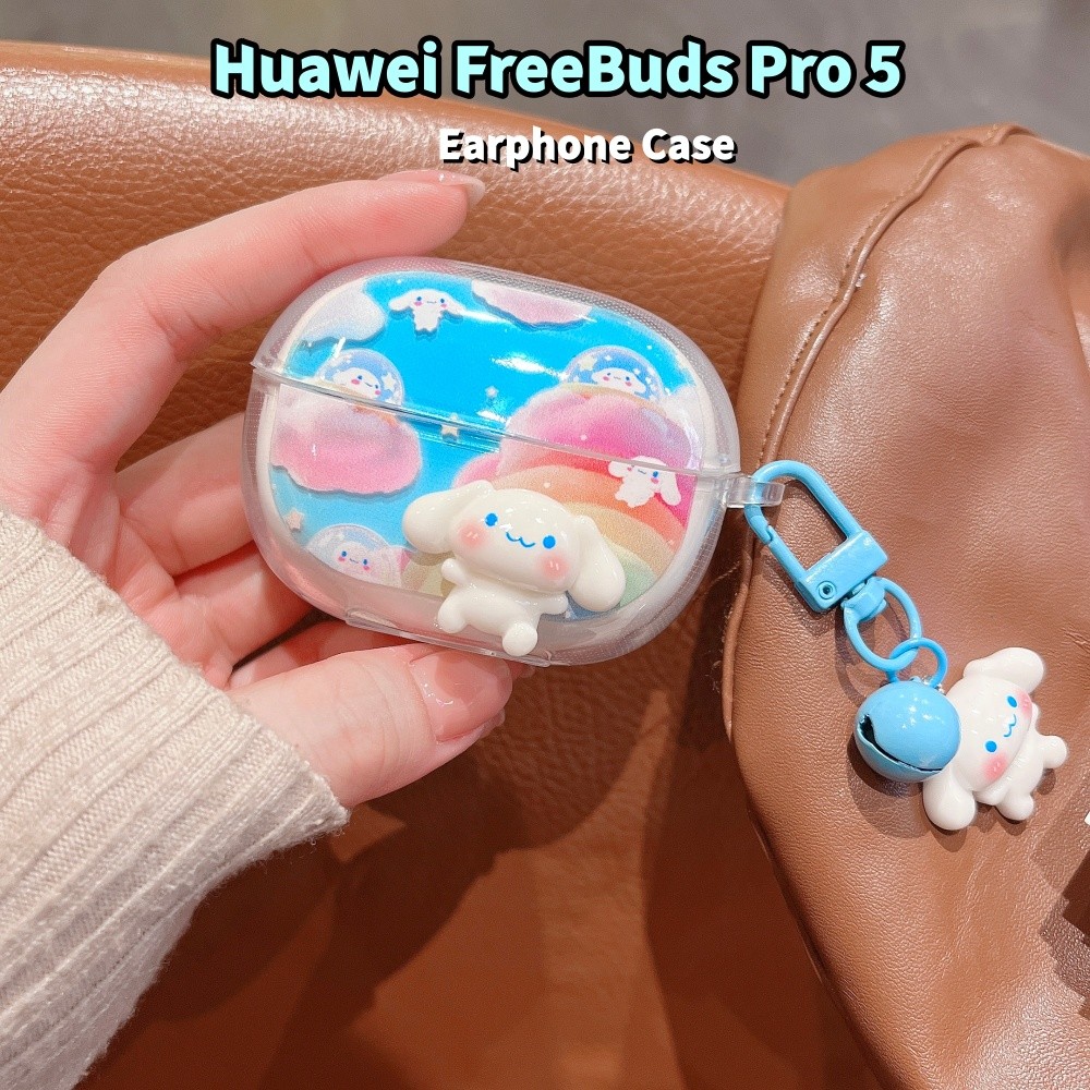 [Ốp Lưng Nhà] Dành Cho Huawei FreeBuds Pro 5 Vỏ Tai Nghe Silicon Mềm Họa Tiết Hoa DIY