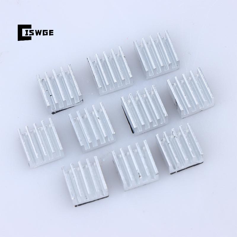 [CISWGE] 10 chiếc A4988 Trình điều khiển bước tản nhiệt Tản nhiệt nhôm Tản nhiệt làm mát Bộ phận máy