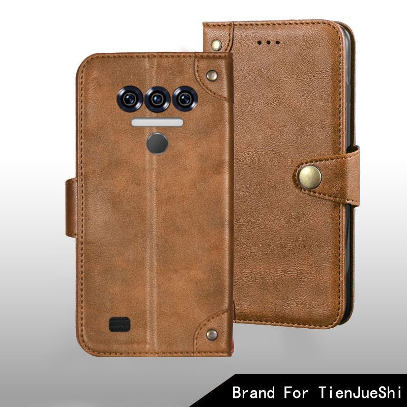 Thích hợp cho Oukitel WP38 Flip Business Leather Case Ouqi WP38 Vỏ bảo vệ phim cường lực Giá đỡ thẻ