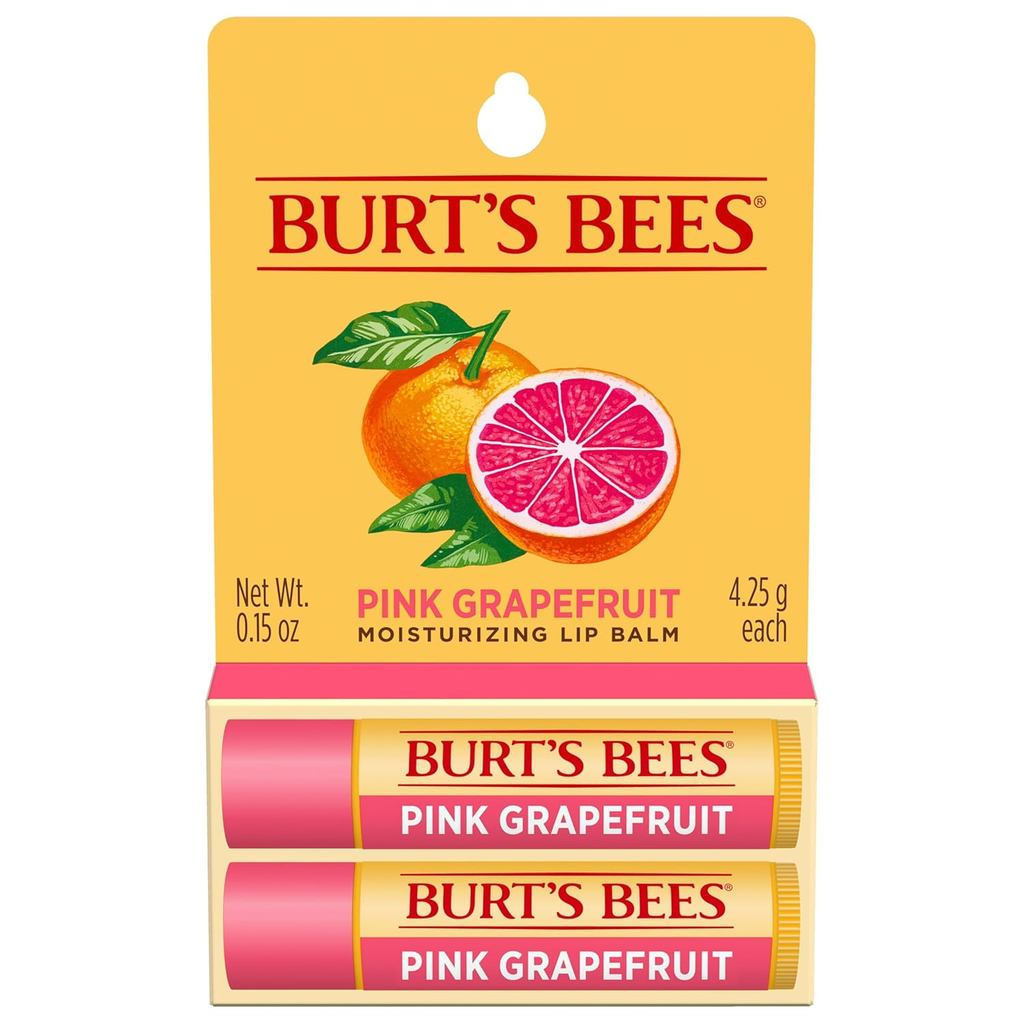 Burt 's Bees Lip Balm-Pink Bưởi, Chứa Son dưỡng môi sáp ong đáp ứng, Không màu, Chăm sóc điều hòa Co