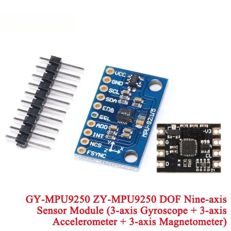 1-2 Chiếc MPU-9250 GY-MPU9250 DOF Chín Mô-đun cảm biến 9 trục Con quay hồi chuyển ba trục Gia tốc kế