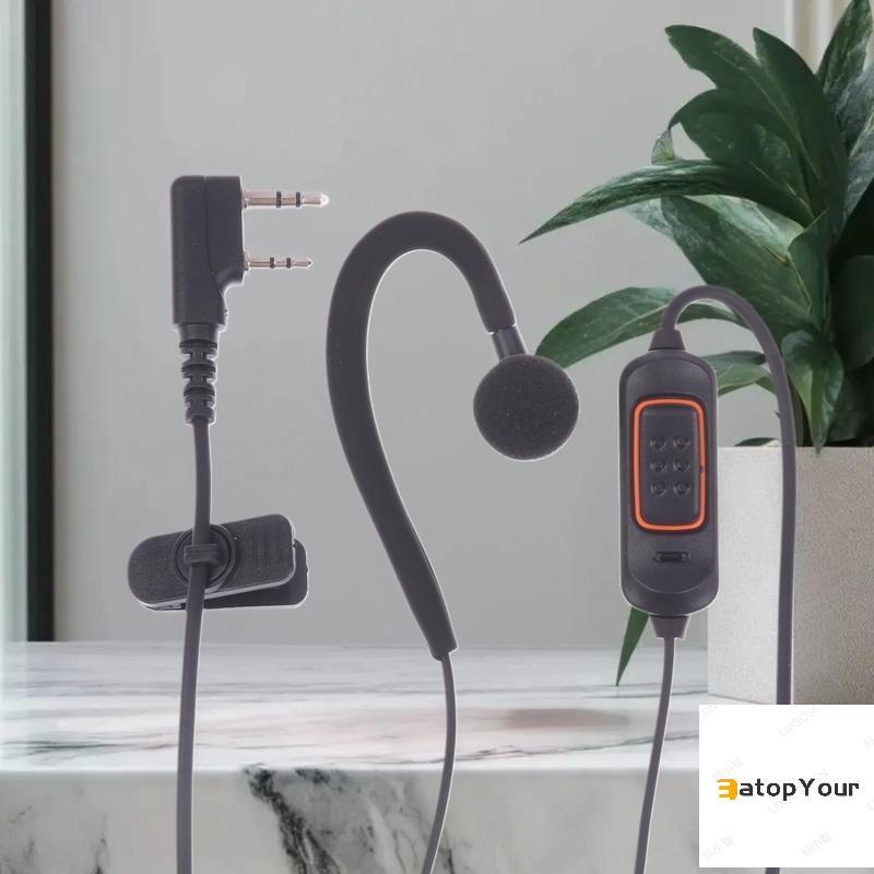 EatopYour 1 Cái Phụ Kiện Đài Phát Thanh Hai Chiều Tai Nghe Micearphone Cho BaoFeng 888S 5R UV-5R UV-