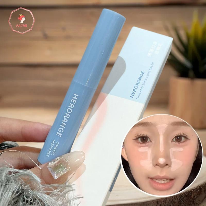 AACAR HERORANGE Plush Head Concealer Pen Detail Covering Dark Circles Even Skin Tone Brightening Oil