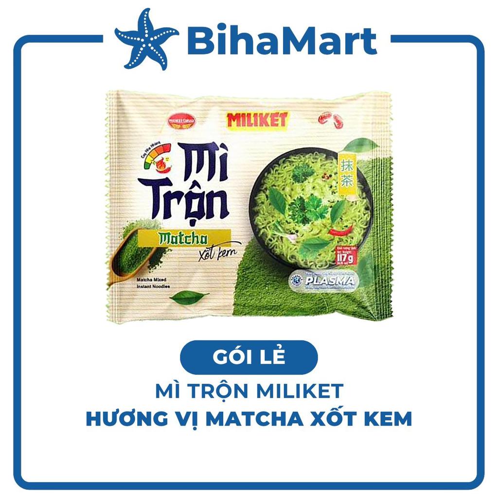 GÓI LẺ - COLUSA - Mì trộn Miliket hương vị Matcha xốt kem, Mì Miliket trộn Matcha sốt kem, Mì Milike