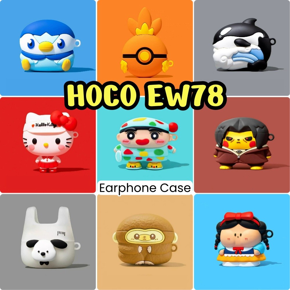 [imamura] Dành cho vỏ HOCO EW78 Vỏ silicon mềm Vỏ tai nghe hoạt hình hợp thời trang Charizard